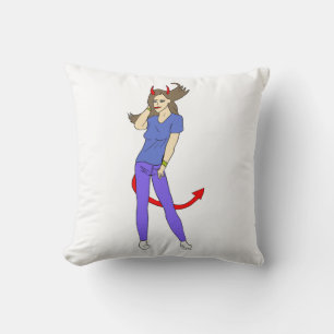 devil girl   cushion