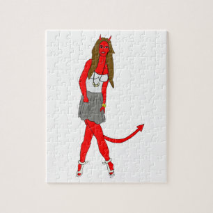 devil girl jigsaw puzzle