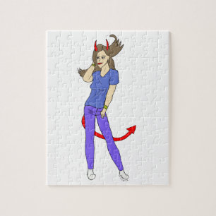 devil girl jigsaw puzzle