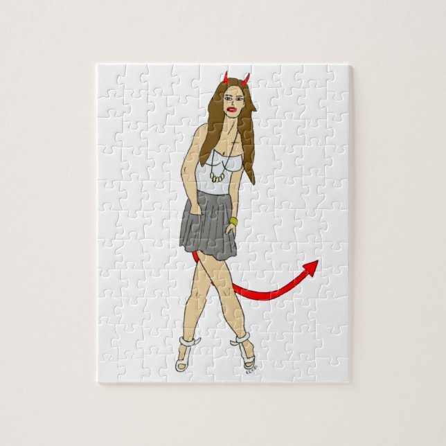 devil girl jigsaw puzzle (Vertical)