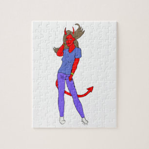 devil girl jigsaw puzzle