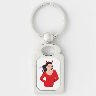 DEVIL GIRL KEY RING