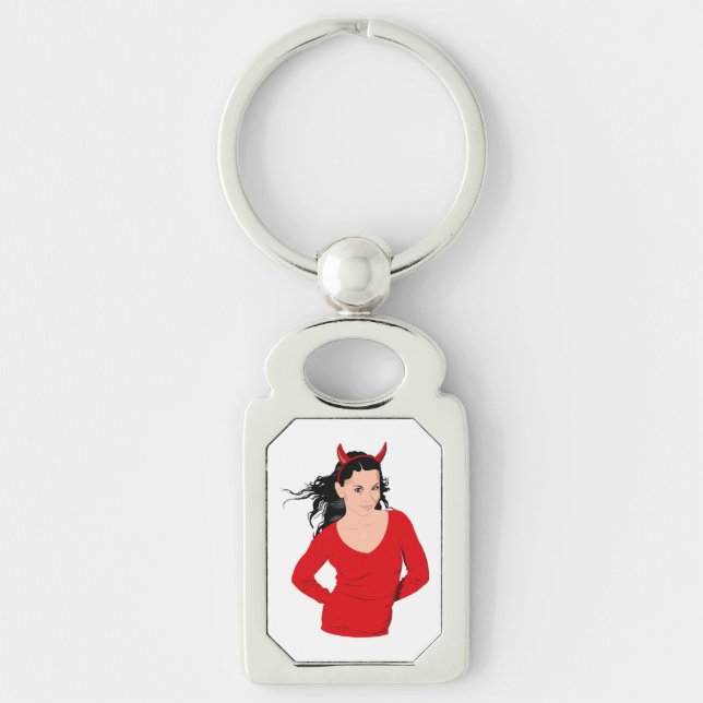 DEVIL GIRL KEY RING (Front)