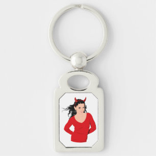 DEVIL GIRL KEY RING