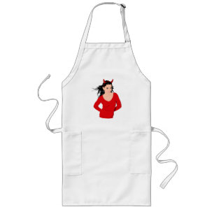 DEVIL GIRL LONG APRON