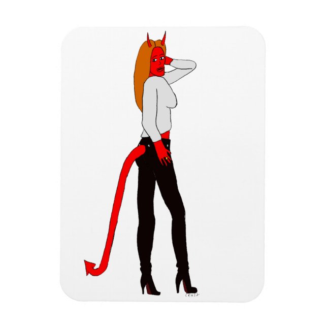 devil girl    magnet (Vertical)