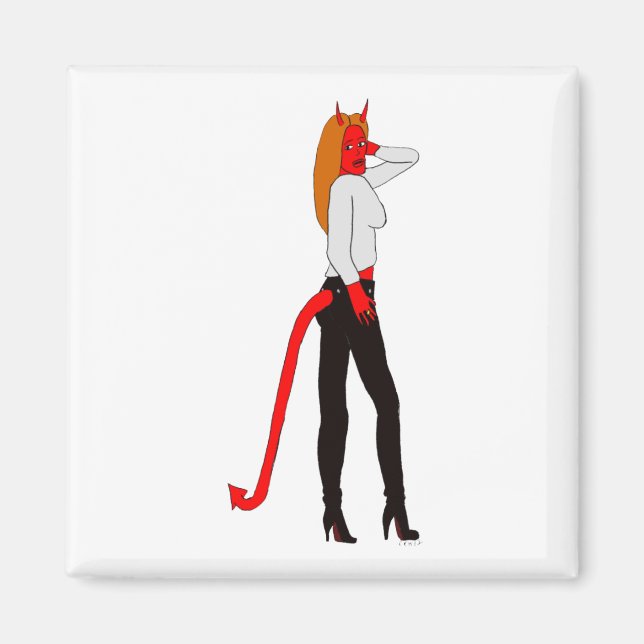 devil girl     magnet (Front)