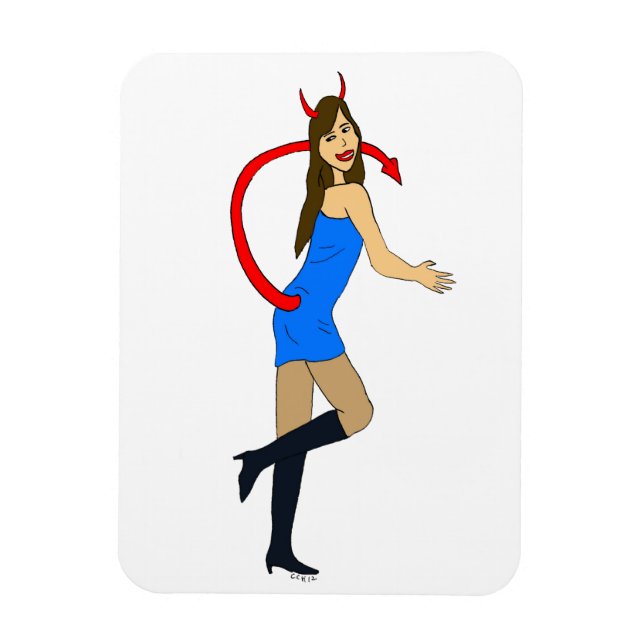 devil girl      magnet (Vertical)