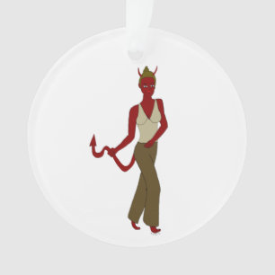 devil girl ornament