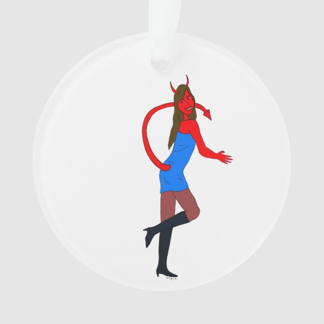 devil girl    ornament (Front)