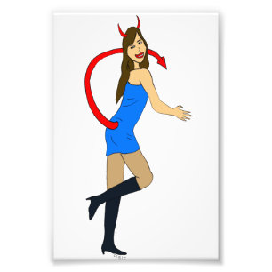 devil girl     photo print