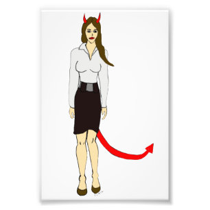 devil girl     photo print