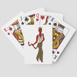 devil girl     playing cards