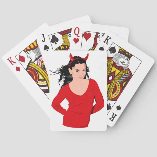 DEVIL GIRL PLAYING CARDS (Back)