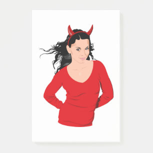 DEVIL GIRL POST-IT NOTES