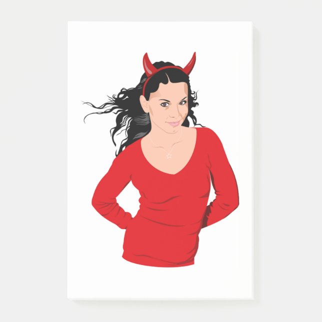 DEVIL GIRL POST-IT NOTES (Front)