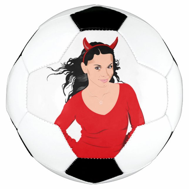 DEVIL GIRL SOCCER BALL (Front)