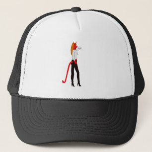 devil girl trucker hat