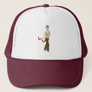 devil girl trucker hat