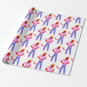 devil girl    wrapping paper