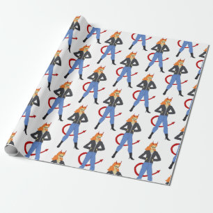 devil girl   wrapping paper