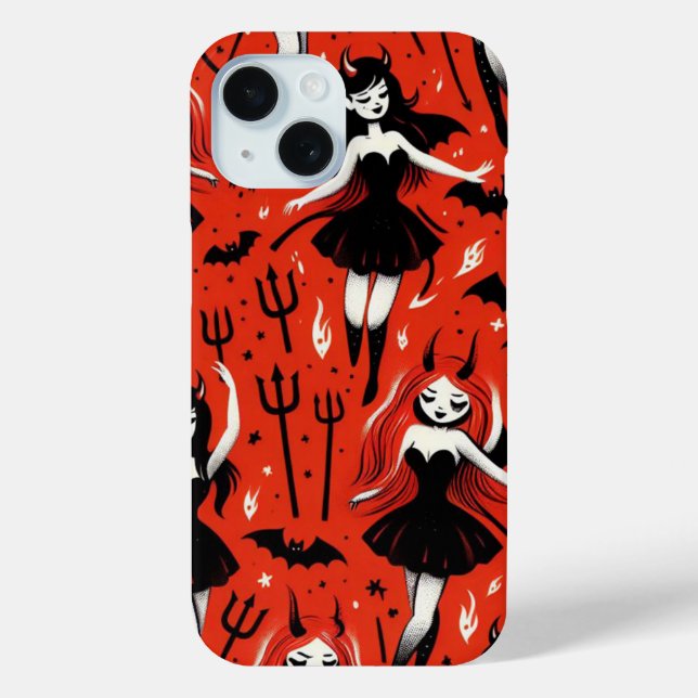 Devil Girls Case-Mate iPhone Case (Back)