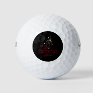 Devil Goat Playing Halloween Gift For Satan Lover Golf Balls