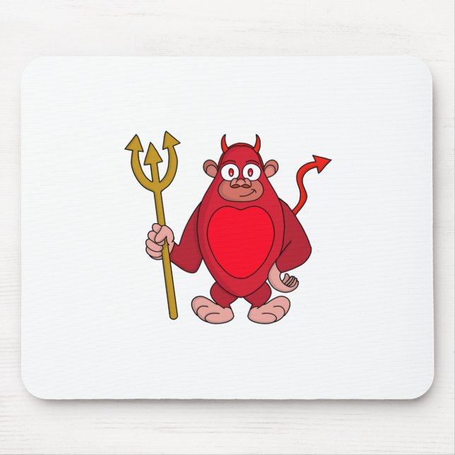 Devil Gorilla Mouse Pad (Front)