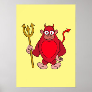 Devil Gorilla Poster