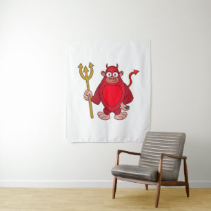 Devil Gorilla Tapestry