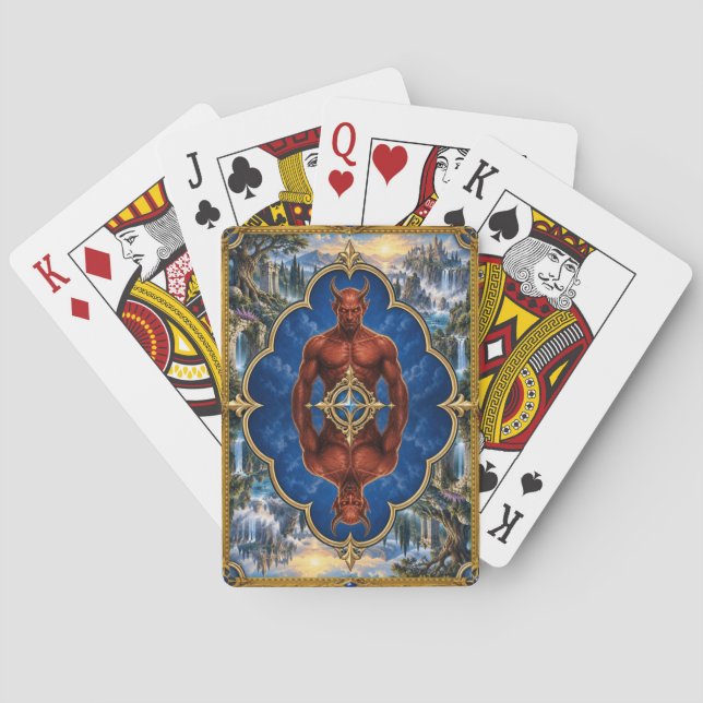 Devil, Gothic Fantasy Monster Playing Cards (Back)