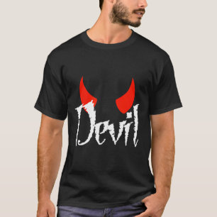 Devil Halloween Matching Couple Girlfriend 1  T-Shirt