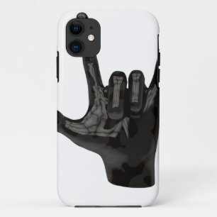 devil horns hand iPhone 11 case