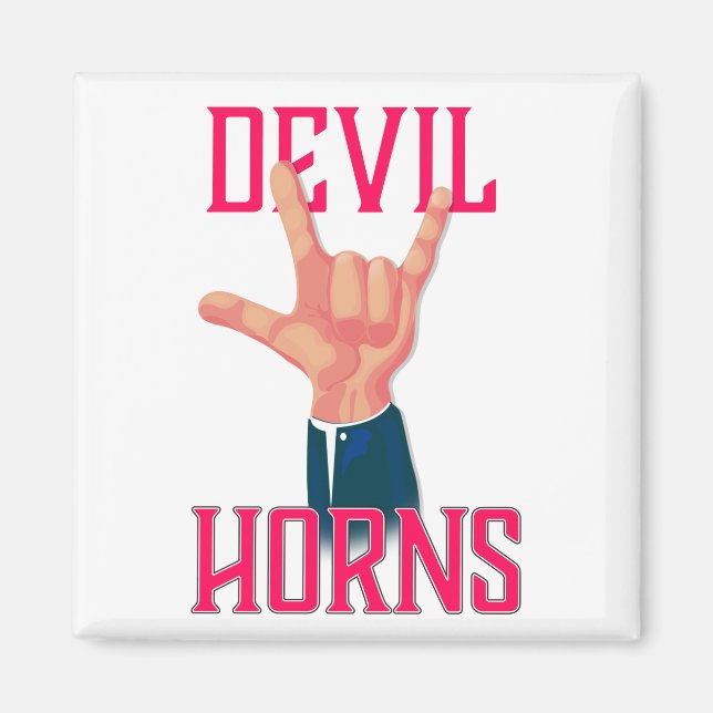 Devil Horns Magnet (Front)