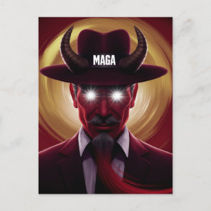 Devil in a Red Hat Postcard