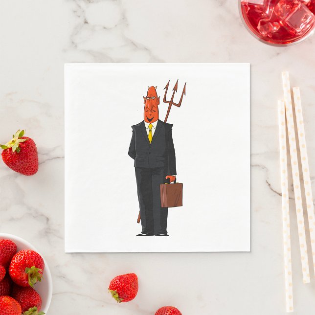 Devil In A Suit Napkin (Creator Uploaded)