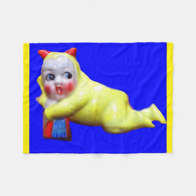 devil-ish little imp fleece blanket (Front (Horizontal))