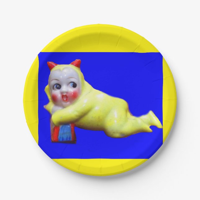devil-ish little imp paper plate (Front)