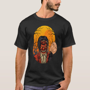 Devil Mask Evil Nyanah Demon With Human Mask T-Shirt