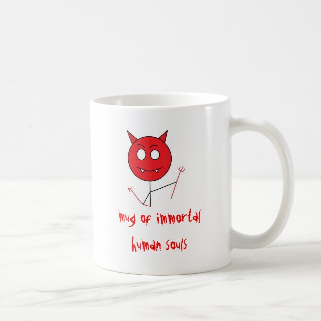 devil, mug of immortal human souls (Right)