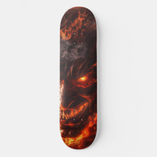 Devil on Fire Skateboard