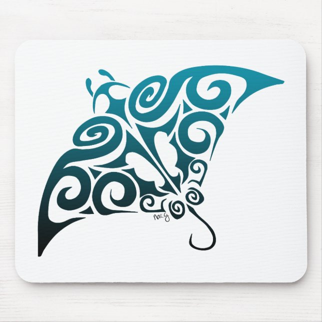 Devil Ray Mouse Pad (Front)