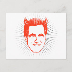 DEVIL ROMNEY BURST.png Postcard