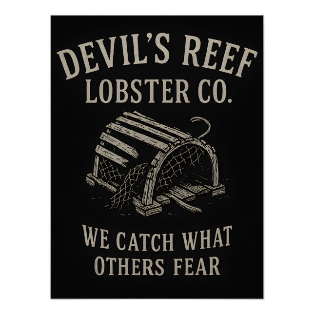 Devil’s Reef Lobster - We Catch What Others Fear Poster (Front)