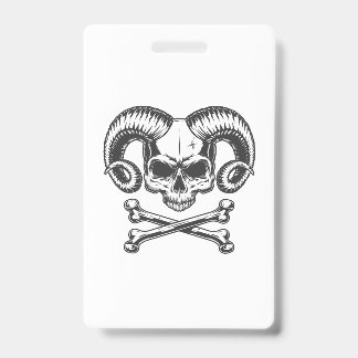 Devil Skull ID Badge