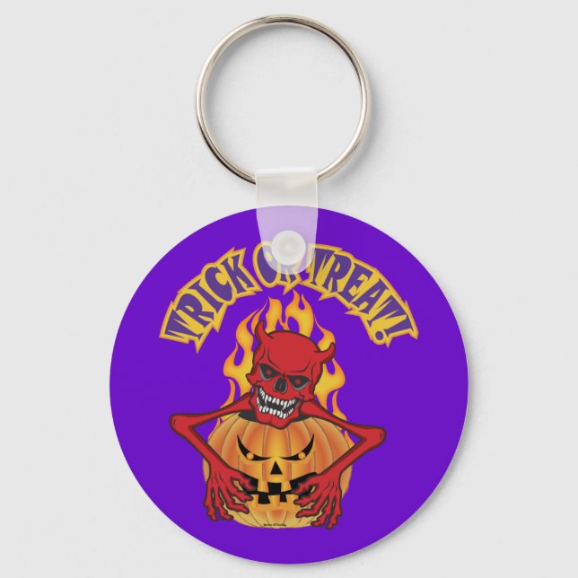 Devil Skull Key Ring (Front)