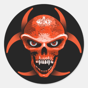Devil Skull Sticker