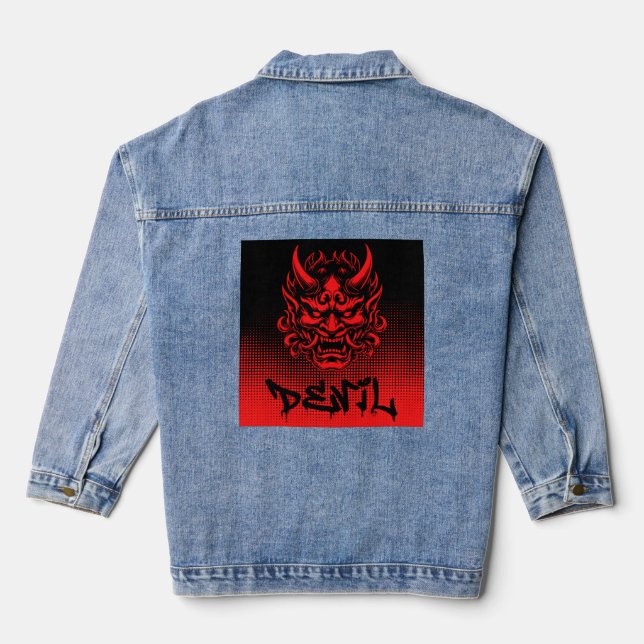 Devil t-shirt denim jacket (Back)