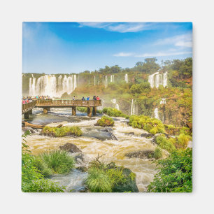 Devil Throat Waterfalls from Brazilian Border Magnet