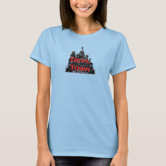 Devil Town Women's Fitted Burnout T-Shirt